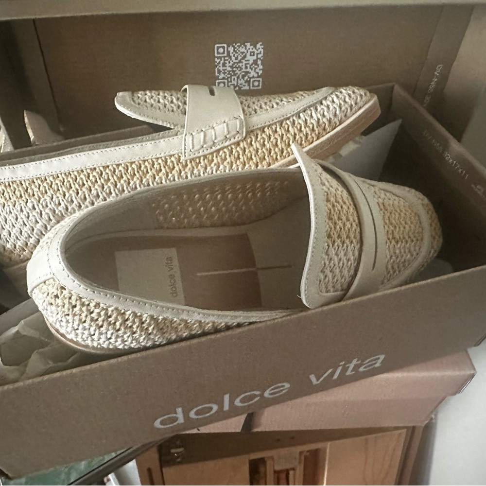 Dolce Vita Halley Raffia Woven Loafers – Ivory Multi – Size 7 (NWT) - Picture 5 of 7